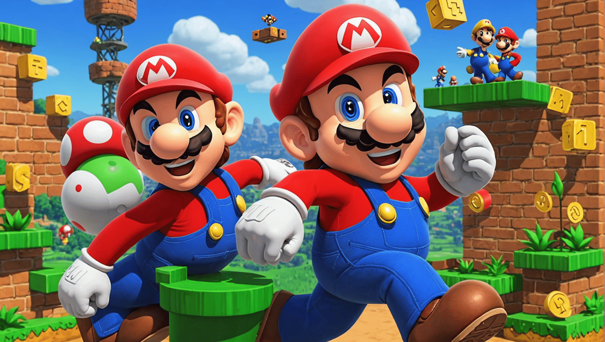 uppgötvaðu myndbirtingar okkar á næsta byltingarkennda Mario á Nintendo Switch.